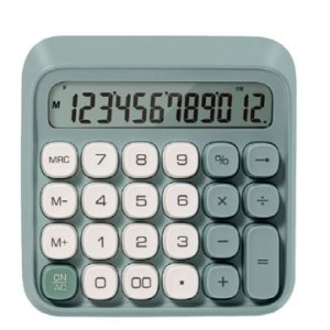 CALCULADORA 12 DÍGITOS  M36 VERDE DELI
