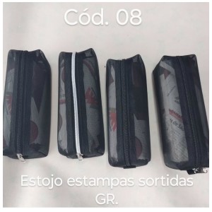 ESTOJO GRANDE COURISSIMO/TELADO/ESTAMPADO MODELO 8 JJ