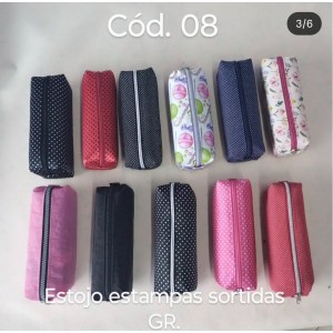 ESTOJO GRANDE COURISSIMO/TELADO/ESTAMPADO MODELO 8 JJ