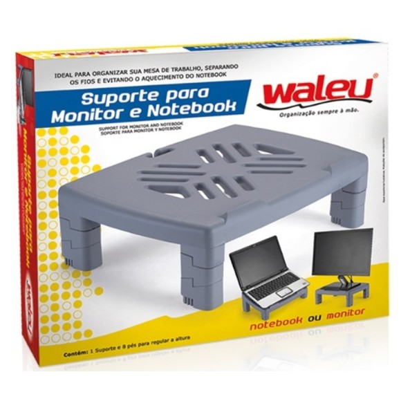 SUPORTE PARA MONITOR PRETO REF.10090007 WALEU