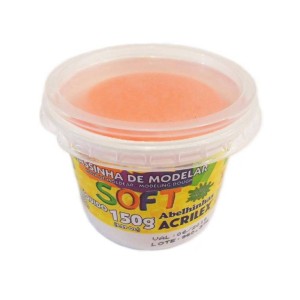 MASSA DE MODELAR SOFT 150G REF.105 LARANJA ACRILEX