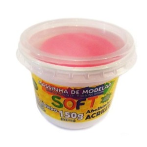 MASSA DE MODELAR SOFT 150G REF.107 ROSA ACRILEX