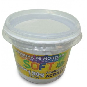 MASSA DE MODELAR SOFT 150G REF.418 BRANCO ACRILEX
