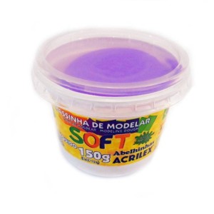 MASSA DE MODELAR SOFT 150G REF.516 VIOLETA ACRILEX