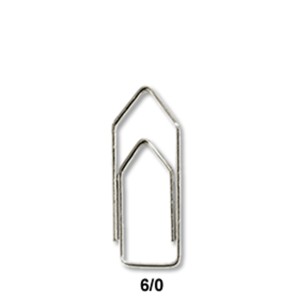 CAIXA COM CLIPS NIQUELADO 6/0 50 UNIDADES CHAPARRAU