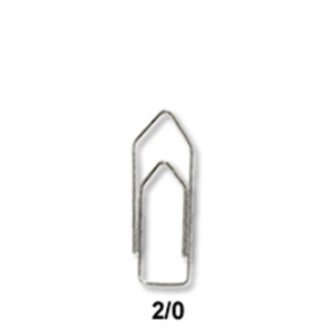 CLIPS NIQUELADO 2/0 CAIXA C/100 UNIDADES CHAPARRAU