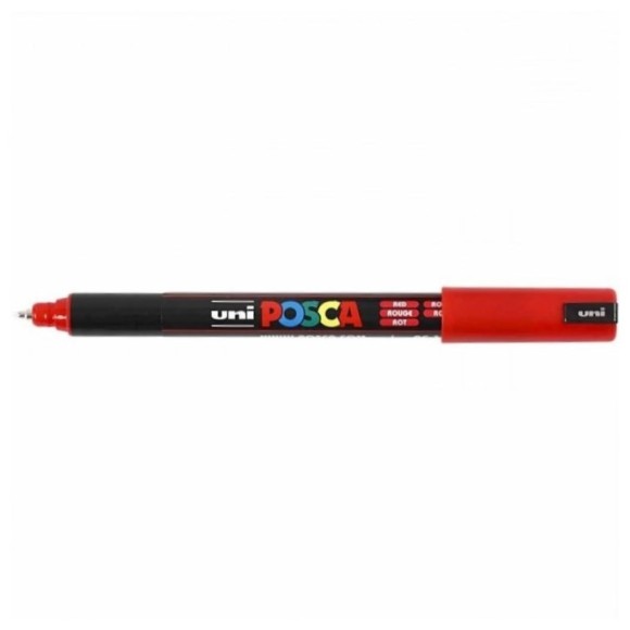 CANETA POSCA PC-1MR PIN TYPE VERMELHA MITSUBISHI